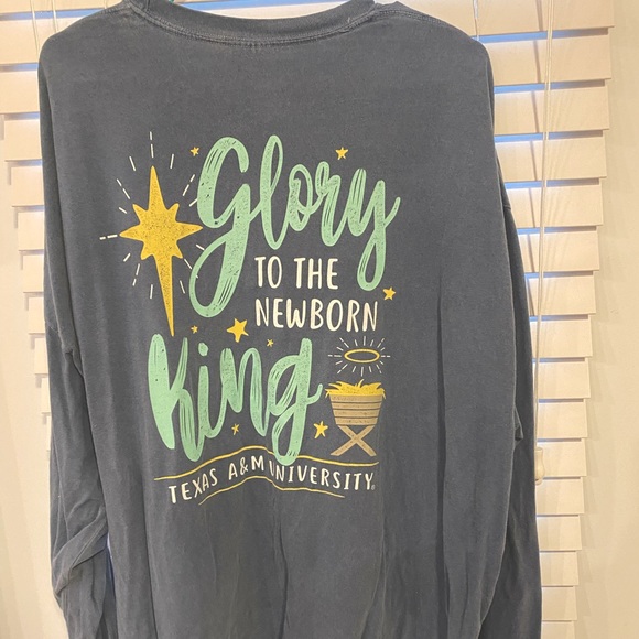 Comfort Colors Tops - Texas A&M Comfort Color Christmas Tee